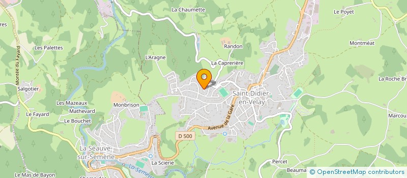 localisation de l'entreprise S.D.M. à SAINT-DIDIER-EN-VELAY