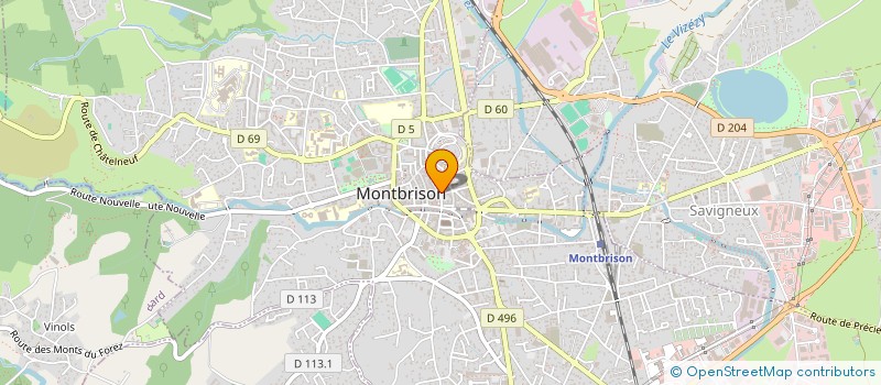 localisation de l'entreprise S.D.M. à MONTBRISON