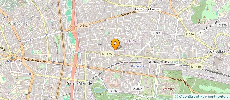 localisation de l'entreprise S.D.M à MONTREUIL