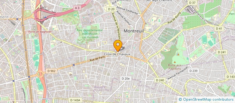 localisation de l'entreprise S.D.M WORLD EAT à MONTREUIL