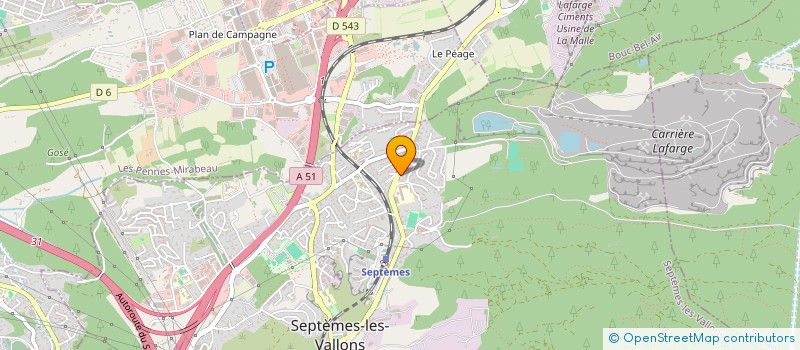 localisation de l'entreprise S.D.N.  SEPTEMES-LES-VALLONS