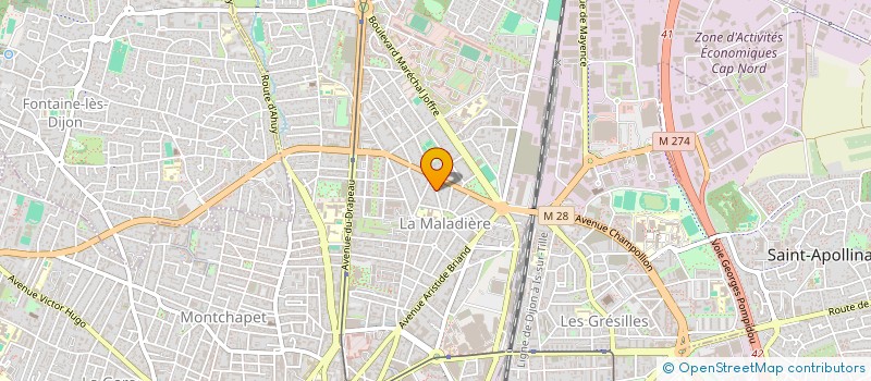 localisation de l'entreprise S.D.O 2046  DIJON