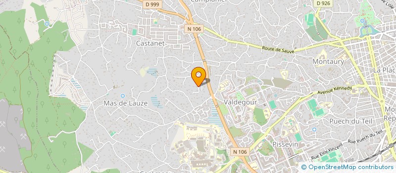 localisation de l'entreprise S.D.O.D.  NIMES