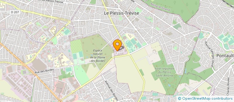 localisation de l'entreprise S.D.P  LE PLESSIS-TREVISE