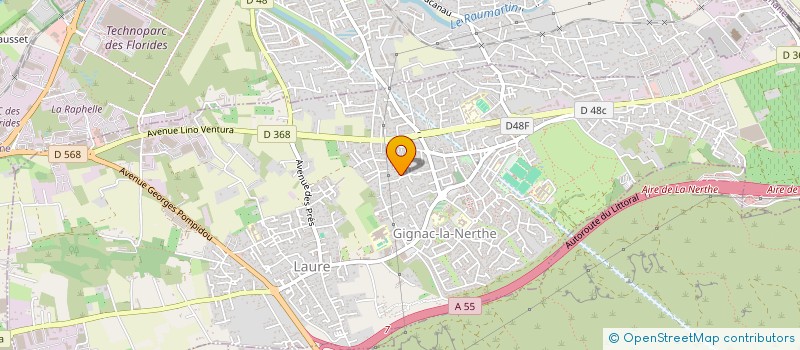 localisation de l'entreprise S.D.P. CLIMATISATION à GIGNAC-LA-NERTHE