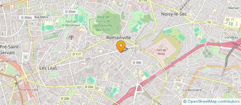 localisation de l'entreprise S.D.P.I à ROMAINVILLE