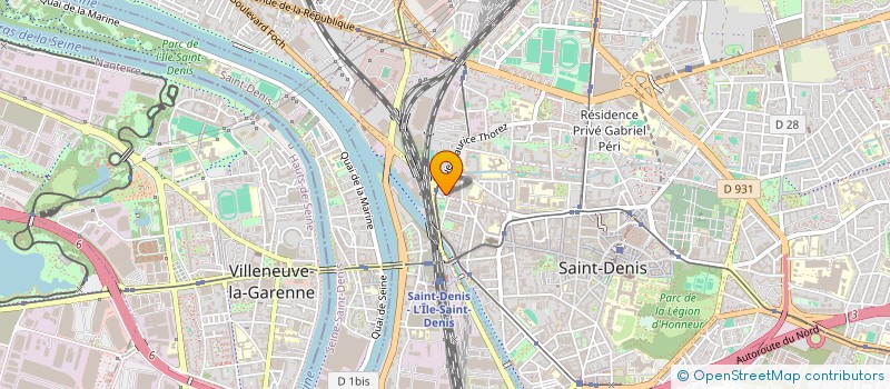 localisation de l'entreprise S.D.PEINTURE  SAINT-DENIS