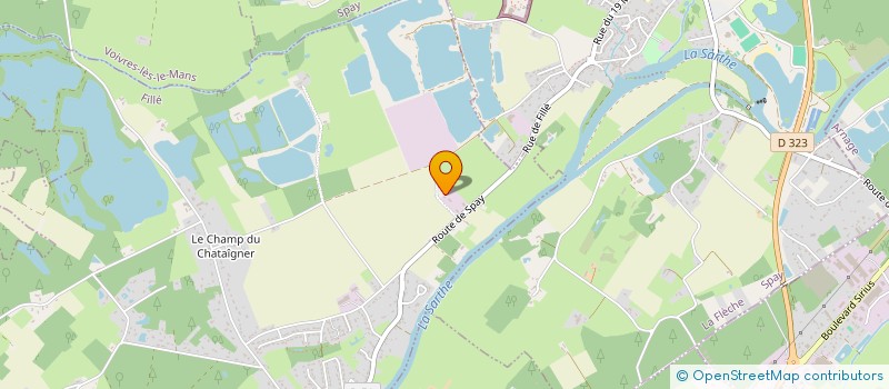 localisation de l'entreprise S D PRODUCTION à ROEZE-SUR-SARTHE