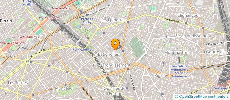 localisation de l'entreprise S.D.R.  PARIS