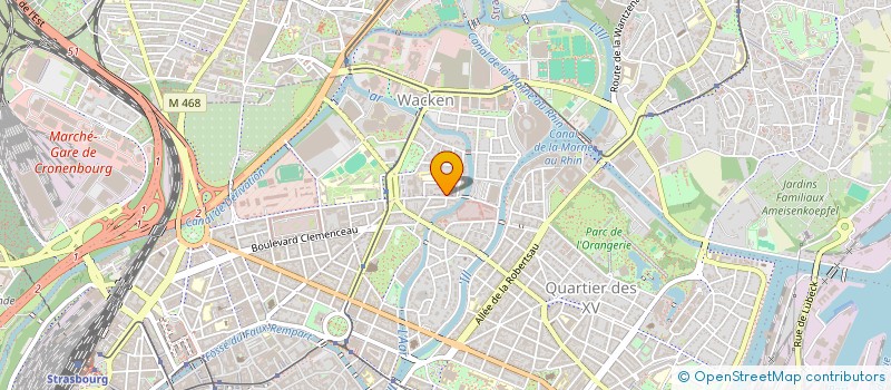 localisation de l'entreprise S.D.R.C. à STRASBOURG