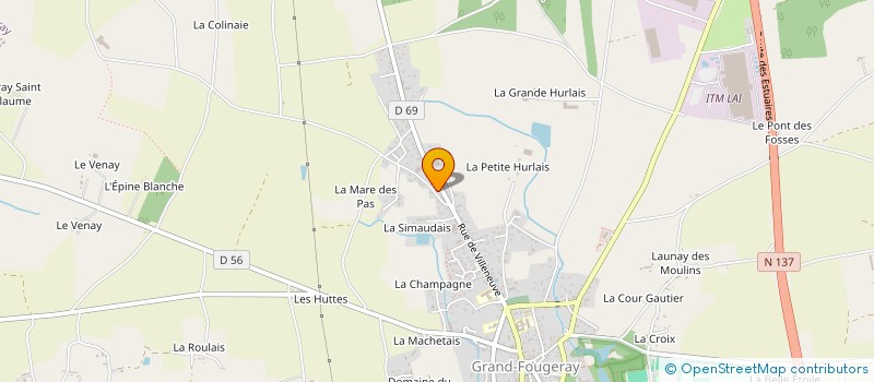 localisation de l'entreprise S.D.R & FILS  GRAND-FOUGERAY