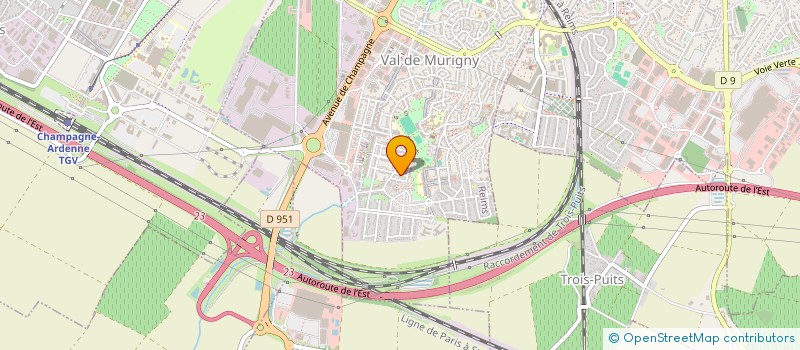 localisation de l'entreprise S.D.RAMONAGE à REIMS