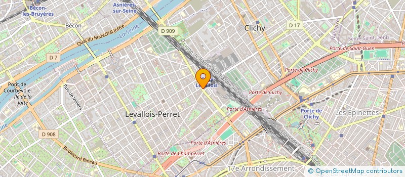 localisation de l'entreprise S.D.S. à LEVALLOIS-PERRET