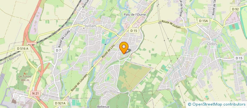 localisation de l'entreprise S.D.S.  JUILLAN