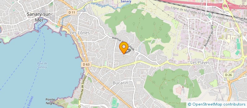 localisation de l'entreprise S.D.S à SIX-FOURS-LES-PLAGES