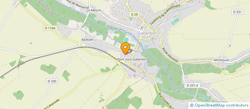 localisation de l'entreprise S.D.S à BAILLEAU-ARMENONVILLE