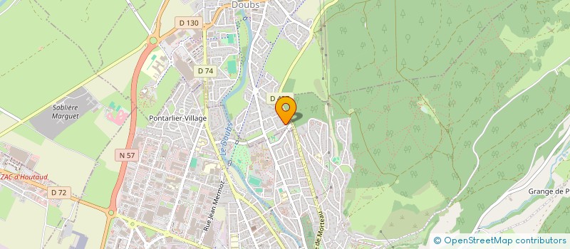 localisation de l'entreprise S.D.S.  DOUBS