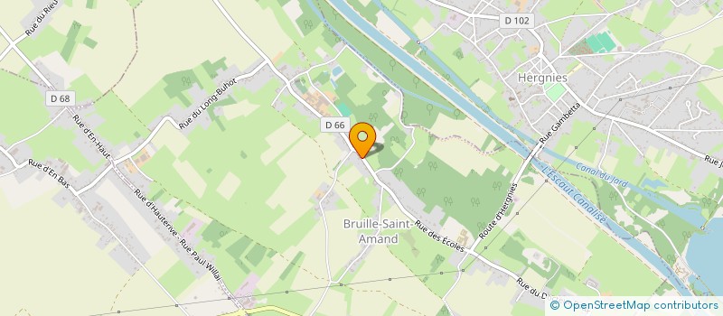 localisation de l'entreprise S.D.T (STEPHANE DYZMA TRANSPORT)  BRUILLE-SAINT-AMAND