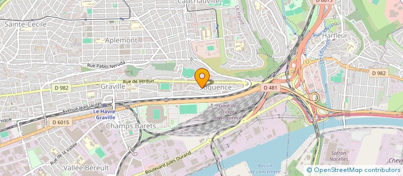 localisation de l'entreprise S.D.U.M à LE HAVRE