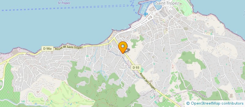 localisation de l'entreprise S.D.V.  SAINT TROPEZ