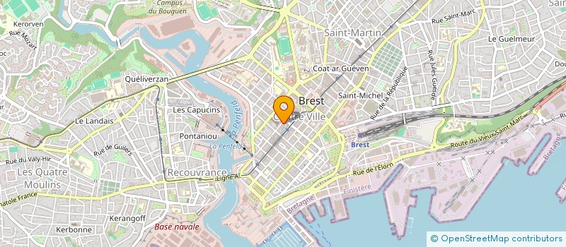 localisation de l'entreprise S.D.V. à BREST