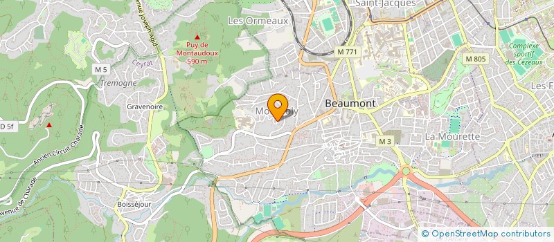 localisation de l'entreprise S.D. VICHY  BEAUMONT