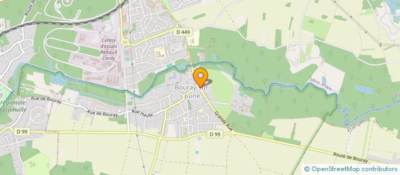 localisation de l'entreprise S. DE RENOM  BOURAY-SUR-JUINE