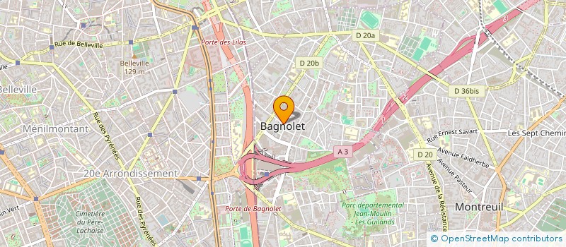 localisation de l'entreprise S DECO à BAGNOLET
