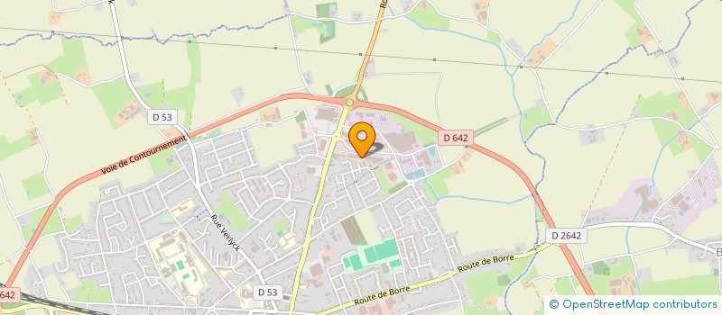 localisation de l'entreprise S DECO à HAZEBROUCK