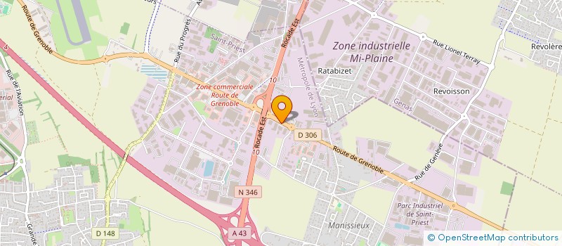 localisation de l'entreprise S.DECO  SAINT-PRIEST