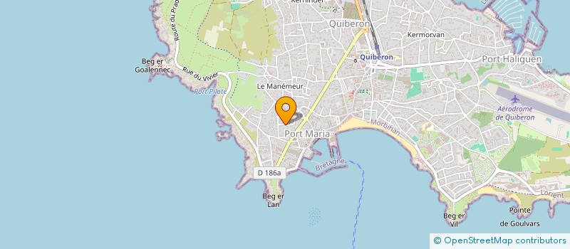 localisation de l'entreprise S.DEGENINVILLE.S.A.S.U.  QUIBERON