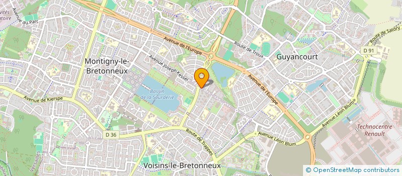 localisation de l'entreprise S. DEVELTER PREVENTION à VOISINS-LE-BRETONNEUX
