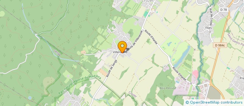 localisation de l'entreprise S.DRIVE à CROZET