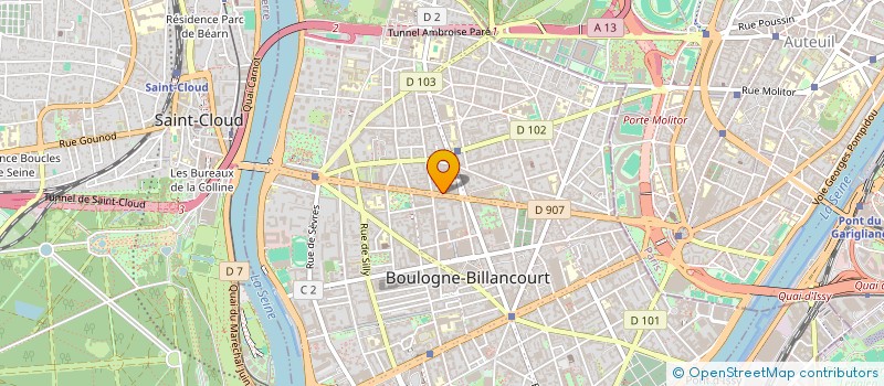 localisation de l'entreprise S. DRIVE PARIS à BOULOGNE-BILLANCOURT