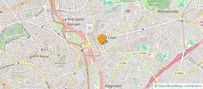 localisation de l'entreprise S.E.A. à LES LILAS