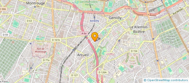 localisation de l'entreprise S.E.A CONSULTING à ARCUEIL