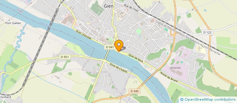 localisation de l'entreprise S.E.A.D.  GIEN