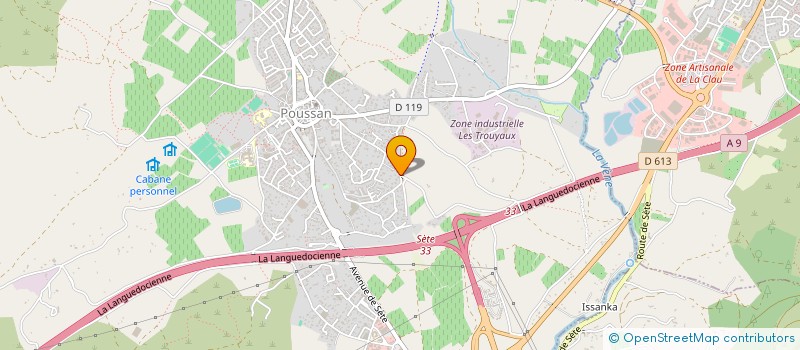 localisation de l'entreprise S E ANTON ELECTRICITE  POUSSAN