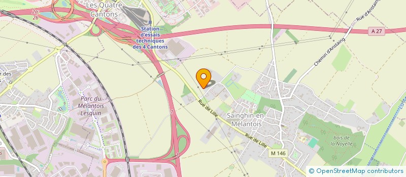 localisation de l'entreprise S E B à SAINGHIN-EN-MELANTOIS