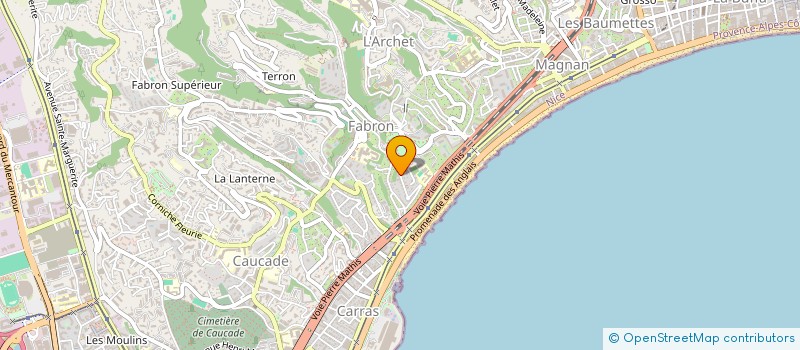 localisation de l'entreprise S.E.B  NICE