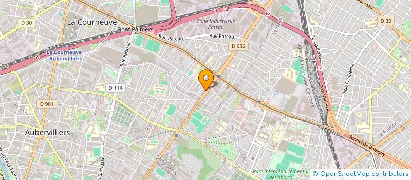 localisation de l'entreprise S.E.B.A à LA COURNEUVE