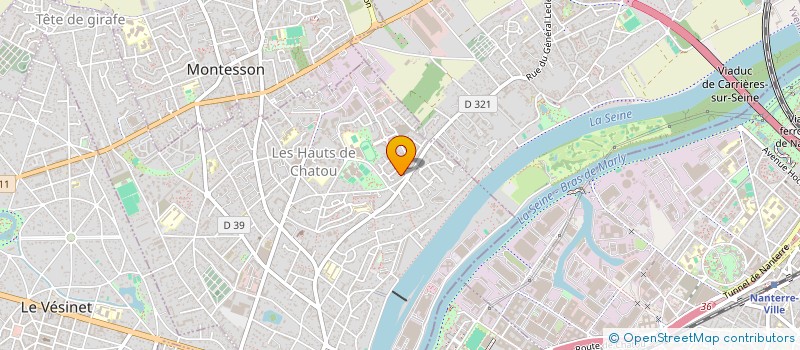 localisation de l'entreprise S.E.B.O.J.  CHATOU