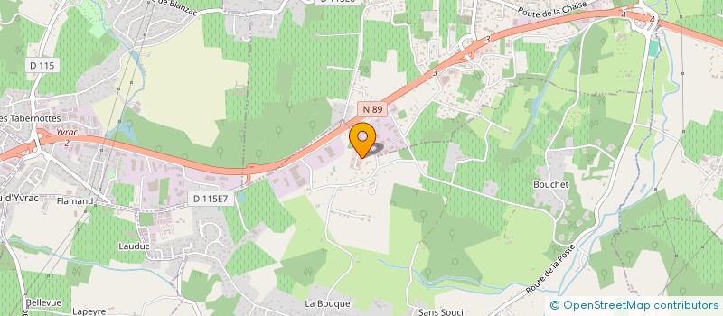 localisation de l'entreprise S.E.B.S  POMPIGNAC