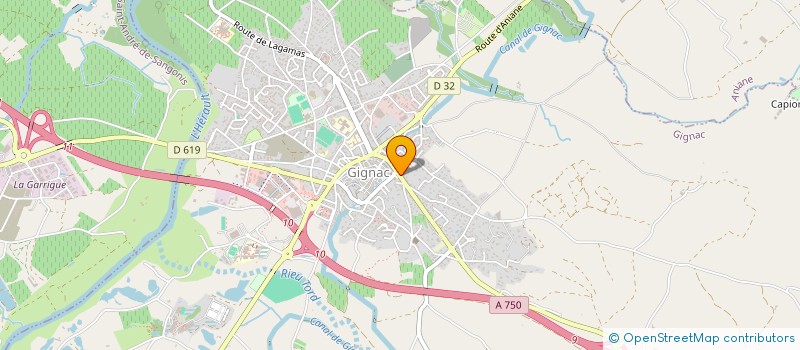 localisation de l'entreprise S.E. BATIMENTS à GIGNAC