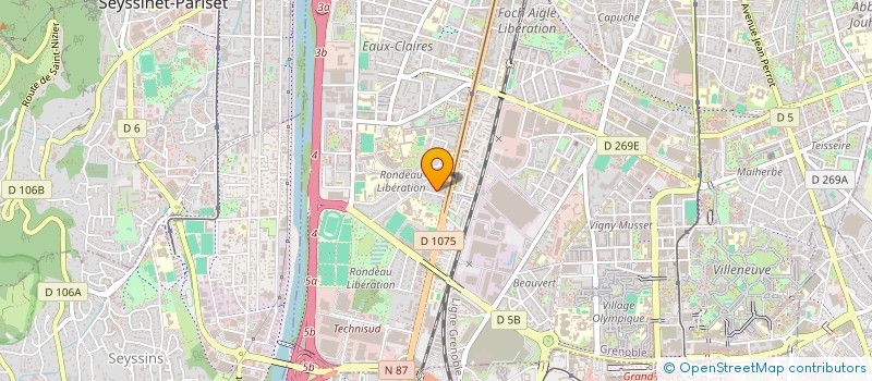 localisation de l'entreprise S.E BUILDING  GRENOBLE