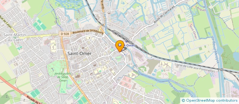 localisation de l'entreprise S.E.C.  SAINT-OMER