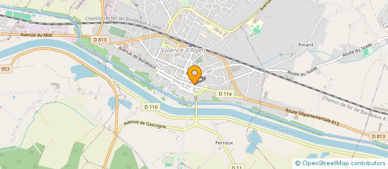 localisation de l'entreprise S.E.C. à VALENCE