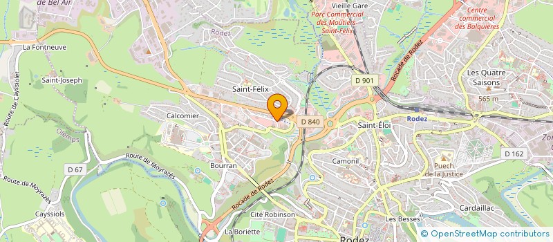 localisation de l'entreprise S E C A M à RODEZ