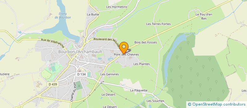 localisation de l'entreprise S.E.C.B.A. SA SOCIETE D'EXPLOITATION DU CASINO DE BOURBON-L'ARCHAMBAULT  BOURBON L'ARCHAMBAULT