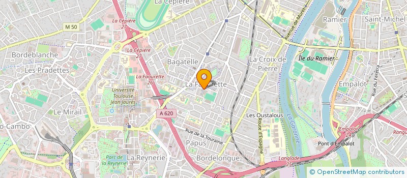 localisation de l'entreprise S.E.C.B. SOCIETE D'ETANCHEITE COUVERTURE BARDAGE à TOULOUSE